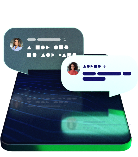 3D Illustration of translation service
